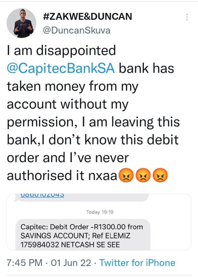Angry Duncan Rails At Capitec Bank For &Quot;Stealing&Quot; His Money 2