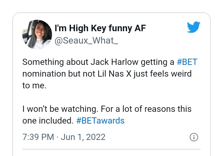 Lil Nas X Gets Sarcastic Over Non-Nomination For Bet Awards 4