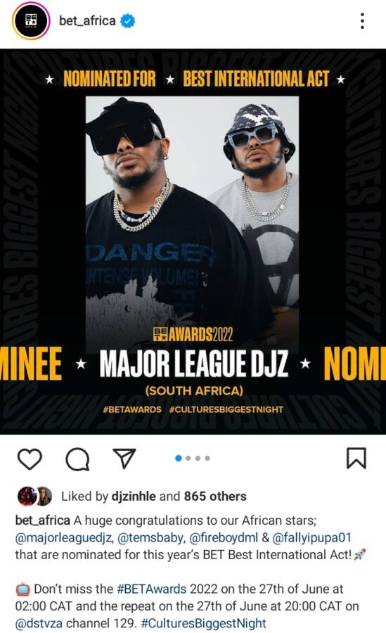 Major League Djz Bag Bet Nomination 2