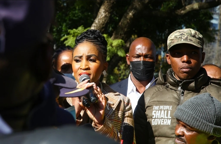 Nhlanhla Lux Leads Protest During Soweto Shut Down By Residents