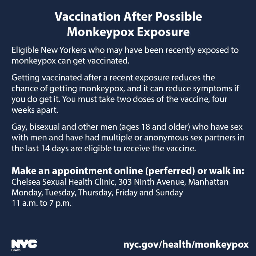 Monkeypox Vaccine Now Available For At-Risk New Yorkers 2