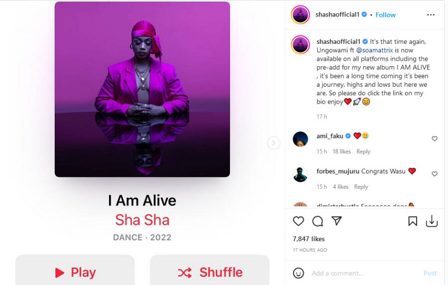 Sha Sha Announces Upcoming Album &Quot;I Am Alive&Quot; 2