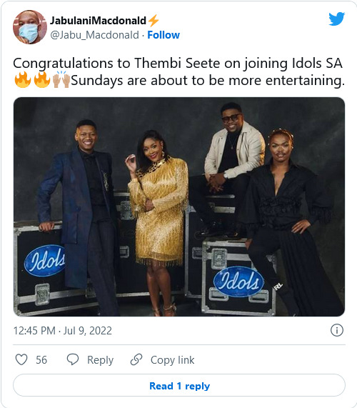Viewers Applaud Thembi Seete On Idols Sa Judging Panel 3