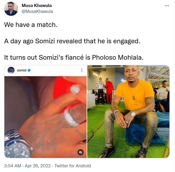 Somizi Reportedly Pays Lobola For Pholoso Mohlala 2