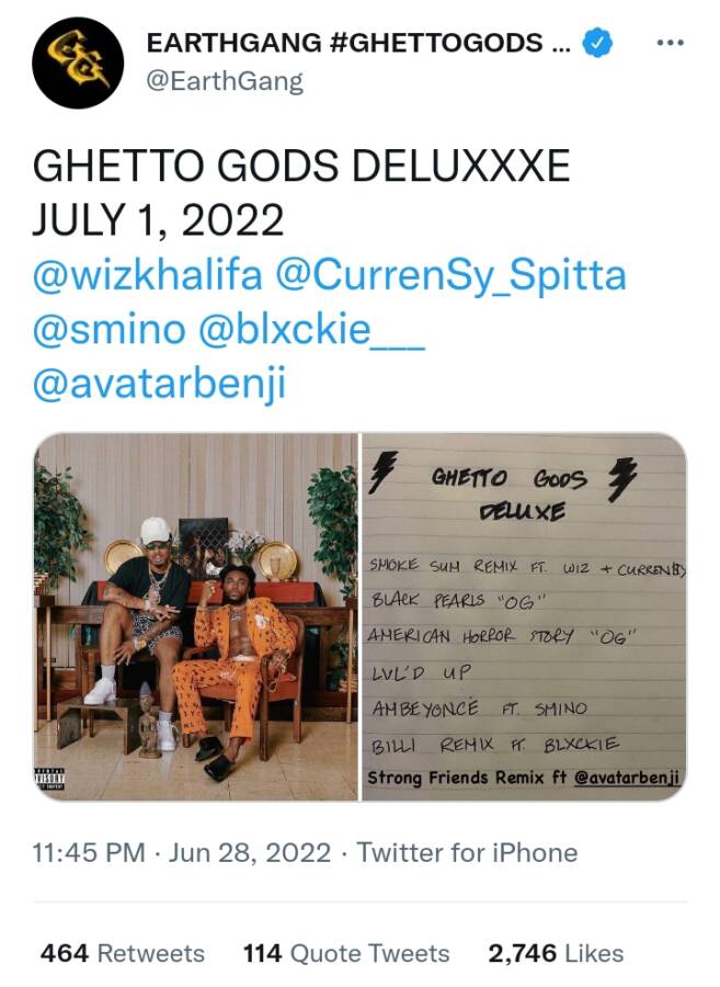 Blxckie To Feature On Earthgang’s Forthcoming ‘Ghetto Gods’ Deluxe 2
