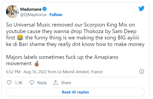 Dj Maphorisa Says Major Record Labels Mess Up The Amapiano Movement 2