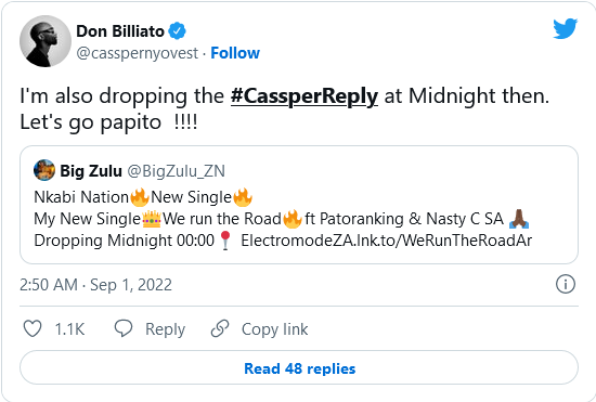 Cassper Teases Response To Big Zulu'S Diss Track 2