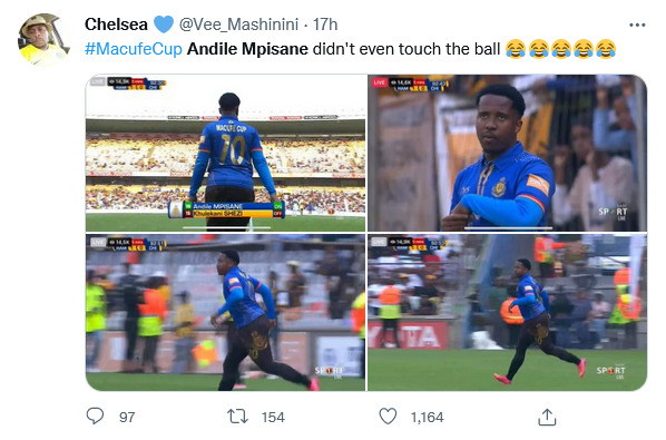 Royal Am: Tweeps React To Andile Mpisane'S Time &Amp; Roles On The Pitch 2