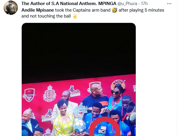 Royal Am: Tweeps React To Andile Mpisane'S Time &Amp; Roles On The Pitch 3