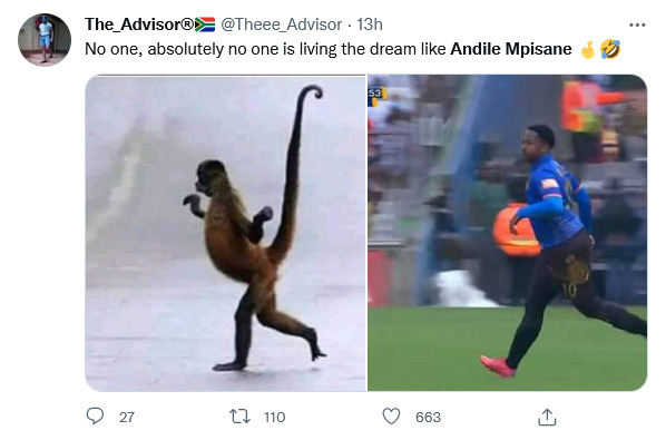 Royal Am: Tweeps React To Andile Mpisane'S Time &Amp; Roles On The Pitch 7