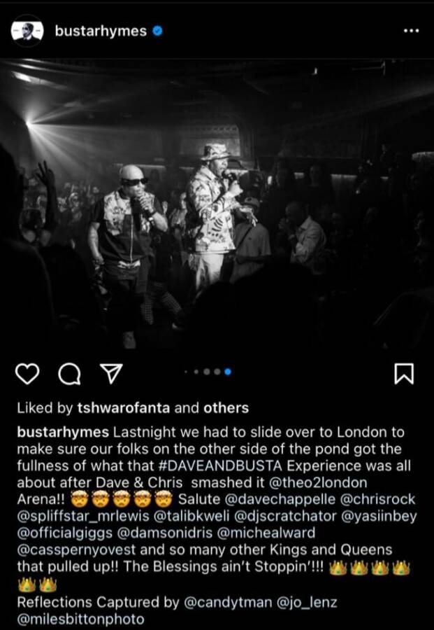 Busta Rhymes Shouts Out Cassper Nyovest Following London Concert 3