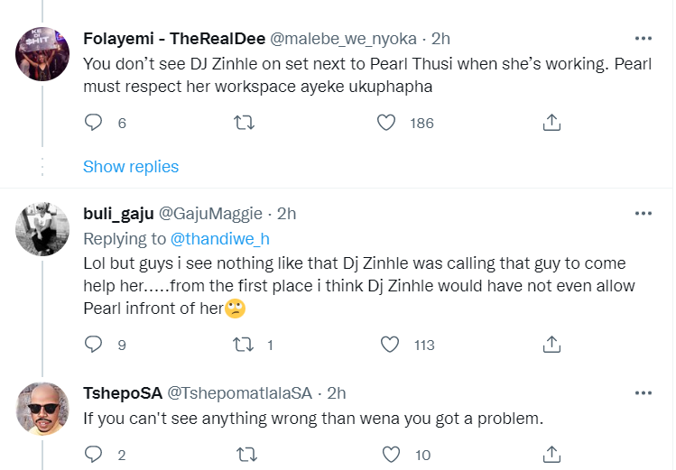 New Video Of Dj Zinhle Being Aggressive Towards Pearl Thusi Causes Confusion 4