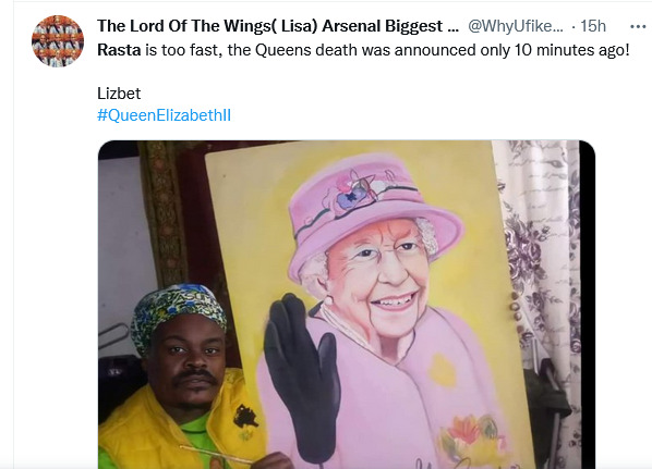 Mixed Reactions Trail Rasta'S Painting Of Queen Elizabeth Ii 4