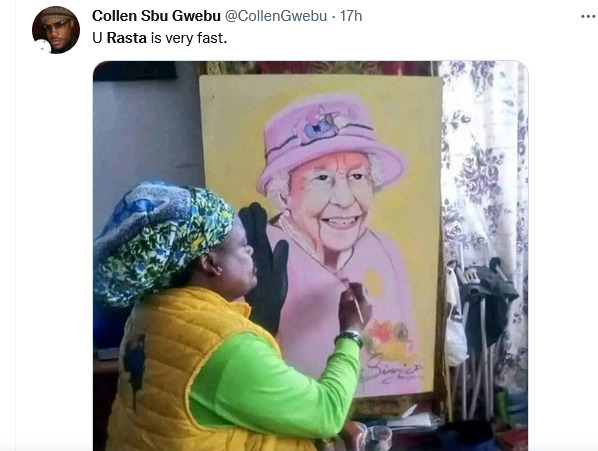 Mixed Reactions Trail Rasta'S Painting Of Queen Elizabeth Ii 7
