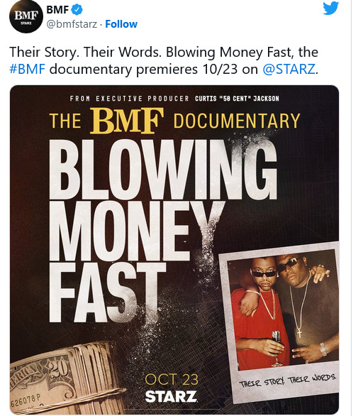 50 Cent'S Bmf Documentary Gets Release Date On Starz 2
