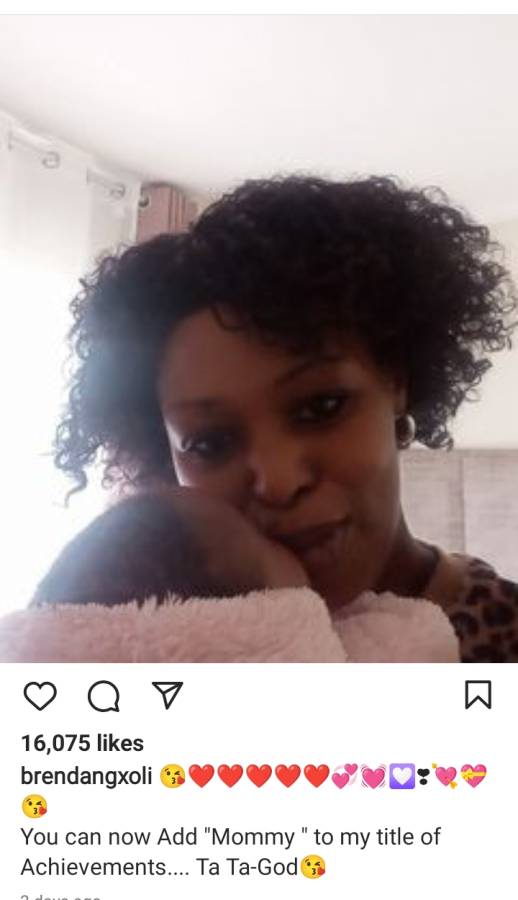 Actress Brenda Ngxoli Welcomes First Baby 2