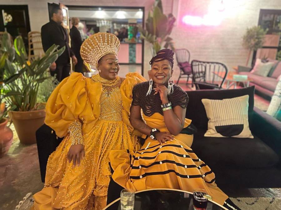 Connie Chiume Glitters At The &Quot;Black Panther 2&Quot; Premiere With Rihanna 5
