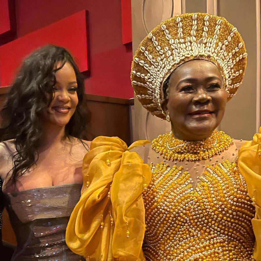 Connie Chiume Glitters At The &Quot;Black Panther 2&Quot; Premiere With Rihanna 6