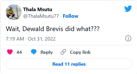 Ab De Villiers Celebrates Dewald Brevis, Twitter Reacts 5
