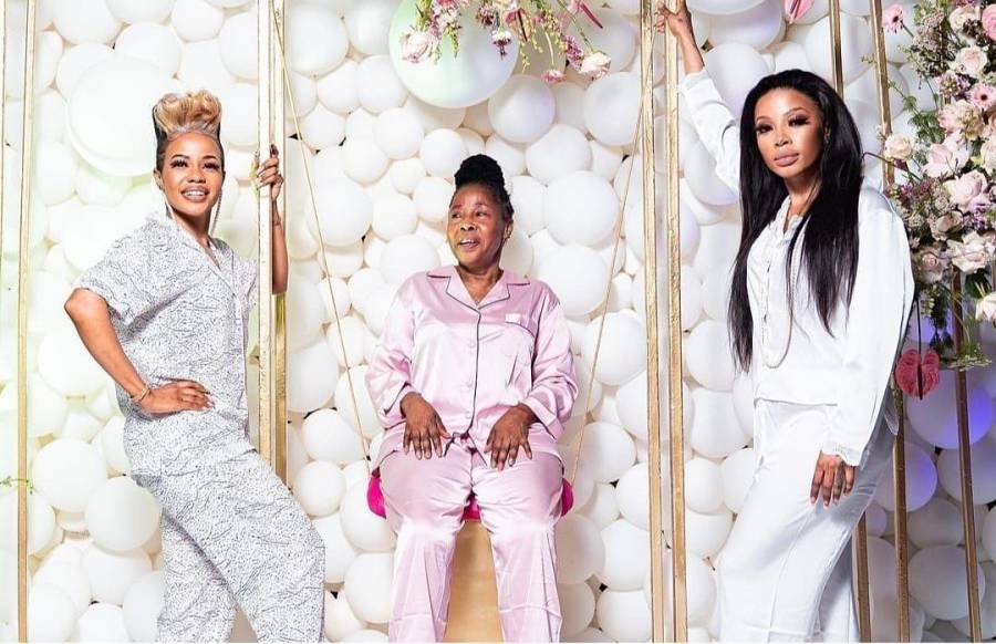 Videos & Pics: Kelly & Zandie Khumalo Throw Surprise Party For Mom