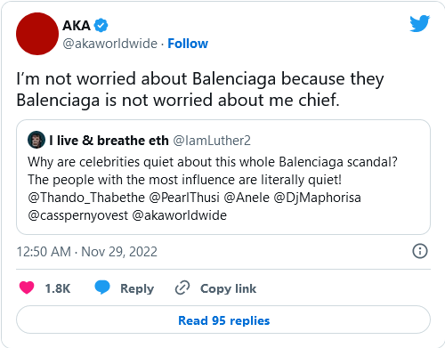 Balenciaga Bdsm Kids Ad: Fan Calls Out Aka, Rapper Reacts 2