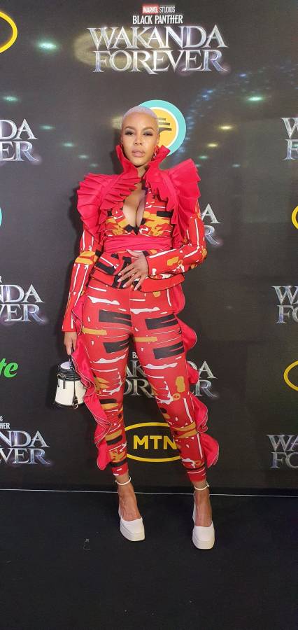 #Wakandaforeversa Premiere: The Looks, The Outfits, With Pearl Thusi, Anele Mdoda &Amp; More 3