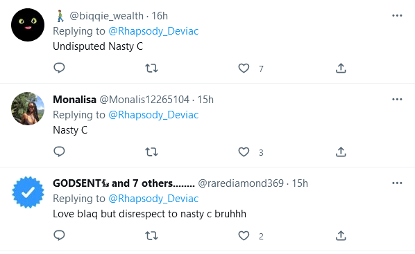 Tweeps React To Nasty C &Amp; Blaqbonez'S Comparison 3