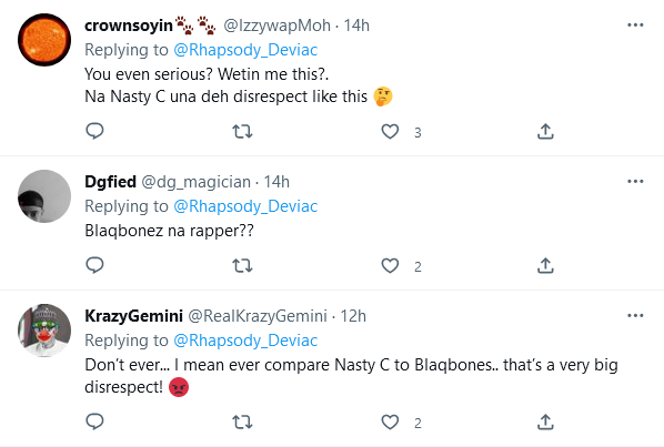 Tweeps React To Nasty C &Amp; Blaqbonez'S Comparison 4