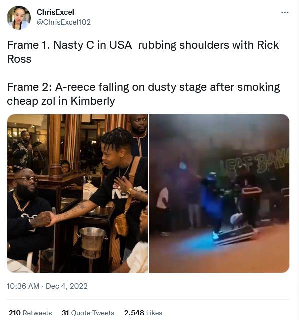 Nasty C Seeks A-Reece'S Response Following &Quot;No Big Deal&Quot; Freestyle 2
