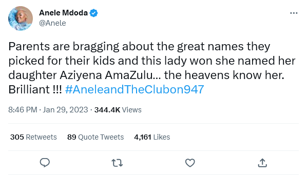 Unique Names Parents Give Their Kids: Anele Mdoda Shares Her Thoughts 2