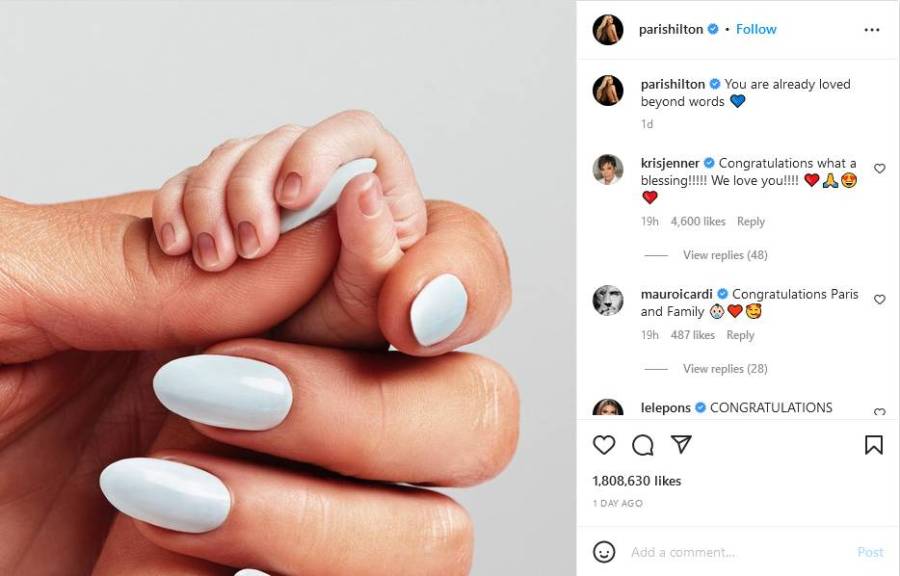 In Picture: Paris Hilton Shows Off Her Newborn Son 2