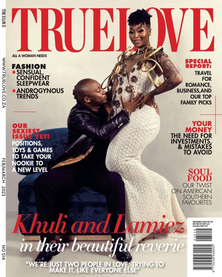 Khuli Chana &Amp; Lamiez Holworthy Dedicate True Love Magazine Cover To Their Unborn Child 3