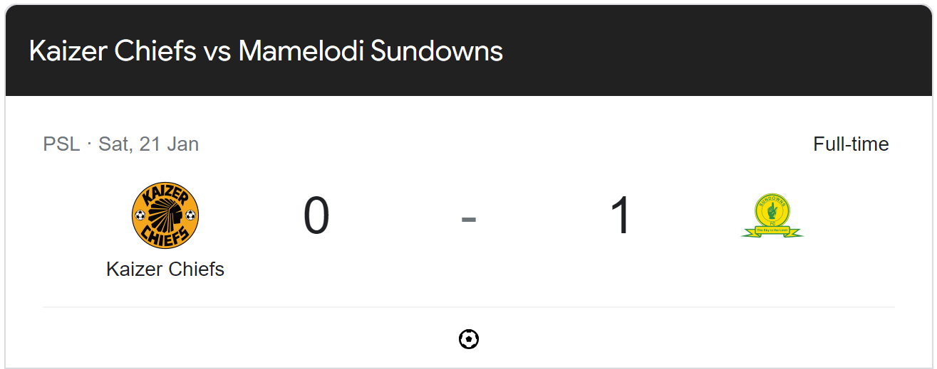 Mamelodi Sundowns Defeated Kaizer Chiefs 1-0 At Fnb Stadium 1