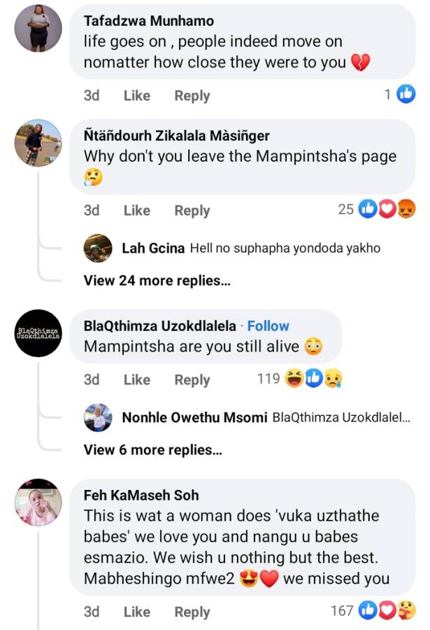 Mzansi Shocked As Babes Wodumo Promotes Her Music With Mampintsha’s Facebook Account 3