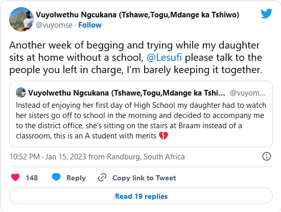 Actor Vuyo Mse Begs Gauteng Premier Lesufi To Help Him Place His Daughter In School 3
