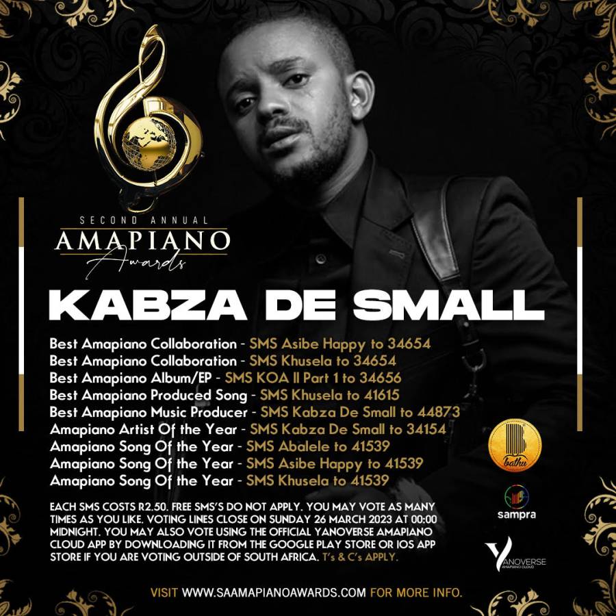 South African 2023 Amapiano Awards Nominations 2