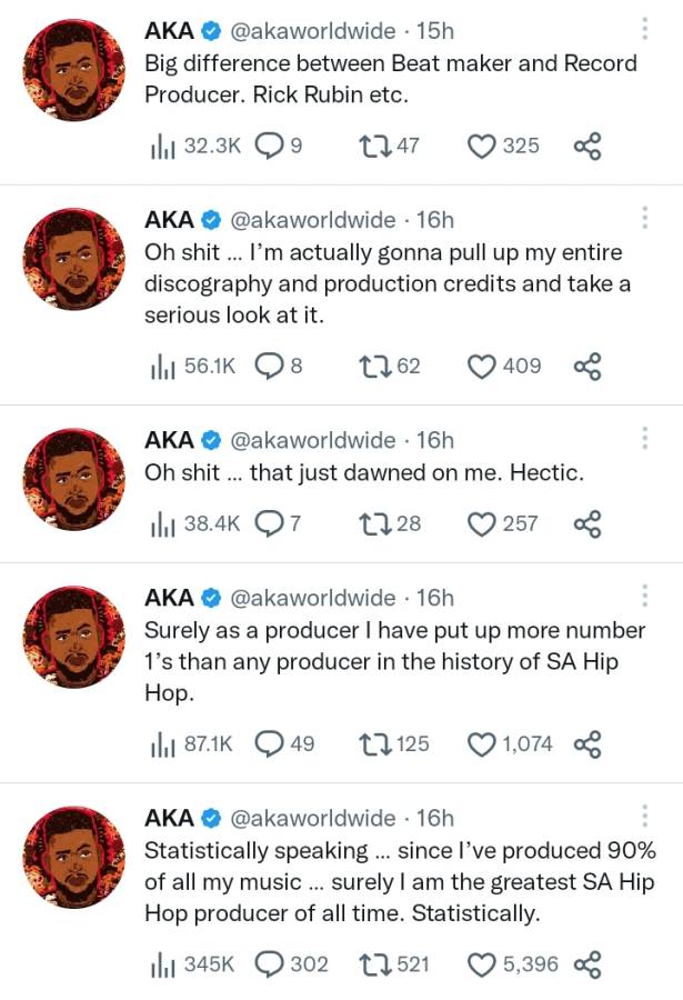 Aka Crowns Himself The Greatest Sa Hip Hop Producer Of All Time 2