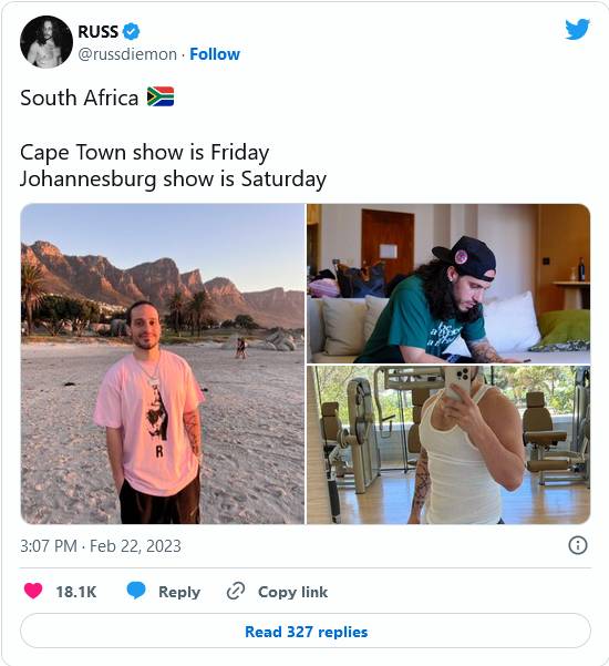 In Pictures: American Rapper Russ Chilling In South Africa 7