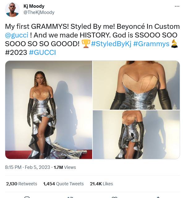 Beyoncé’s Stylist Faces Public Backlash Over Her Grammy Look 2