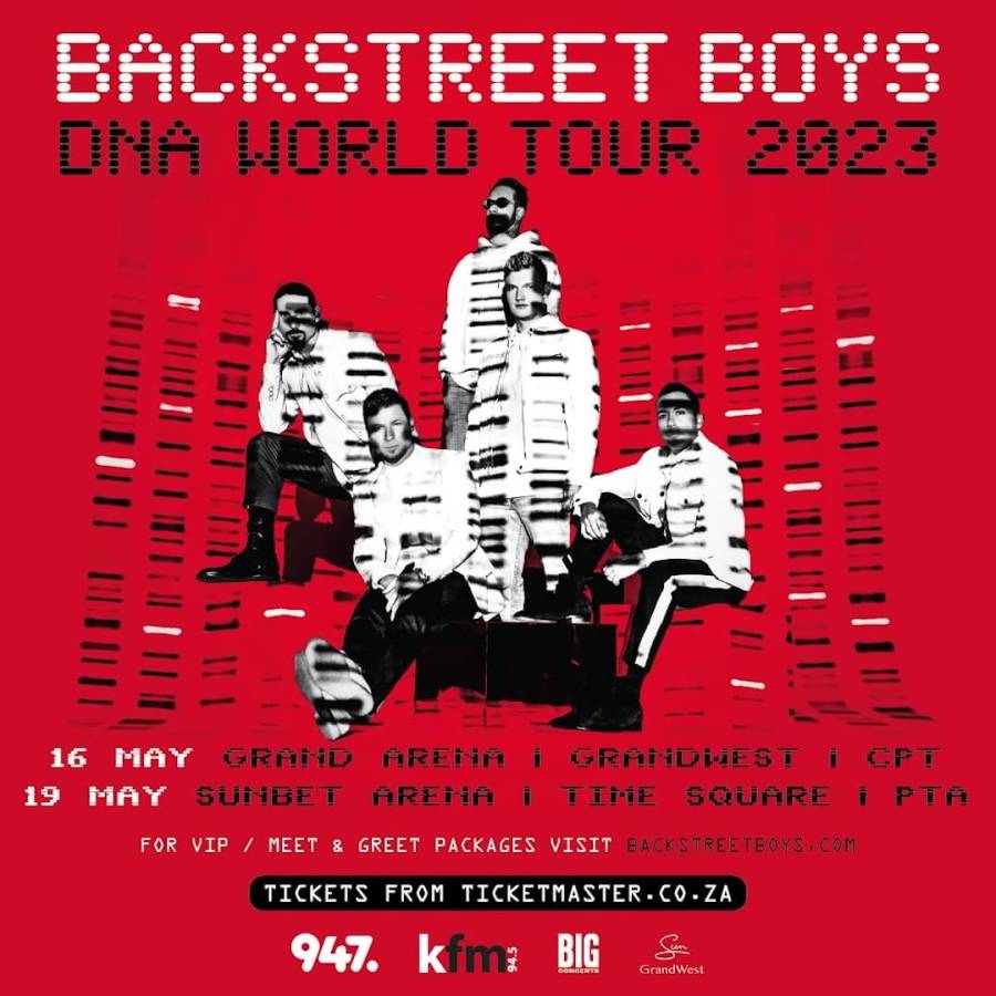Dna World Tour: Backstreet Boys Coming To South Africa In May 2