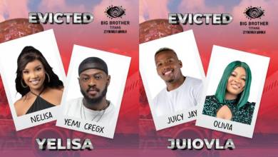Big Brother Titans Eviction: Juicy Jay, Olivia, Yemi Cregx & Nelisa Evicted