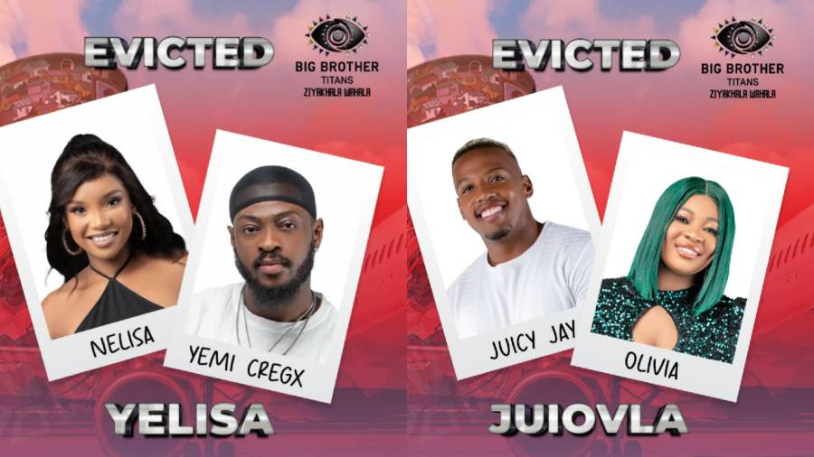Big Brother Titans Eviction: Juicy Jay, Olivia, Yemi Cregx & Nelisa Evicted