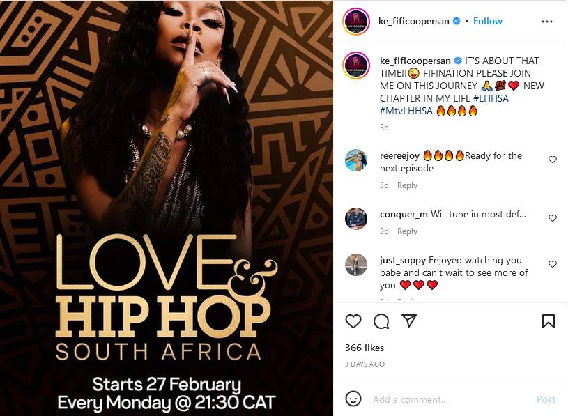 Fifi Cooper Joins Love &Amp; Hip Hop Sa 2