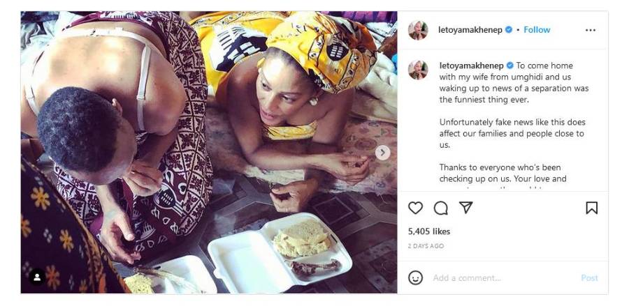 “Funniest Thing Ever” - Letoya Makhene Dismisses Claims She &Amp; Wife Lebohang Pulumo Have Separated 2