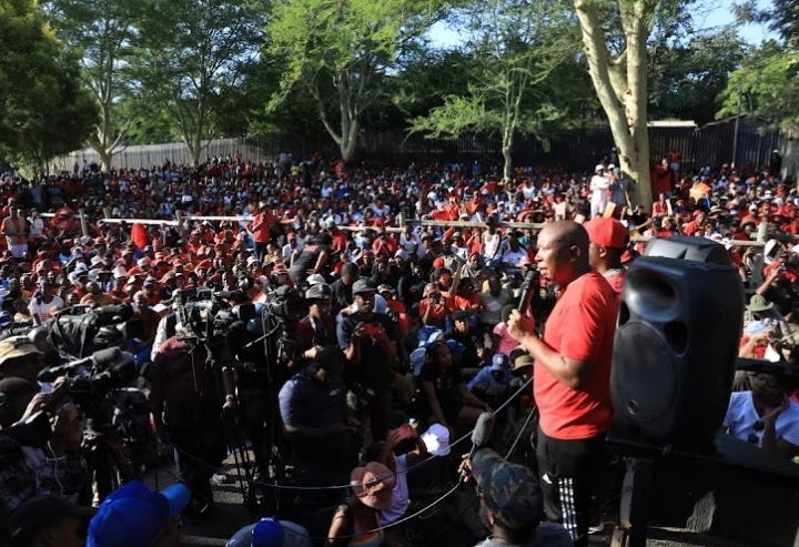 Malema Concludes National Shutdown With A Handshake With Cops