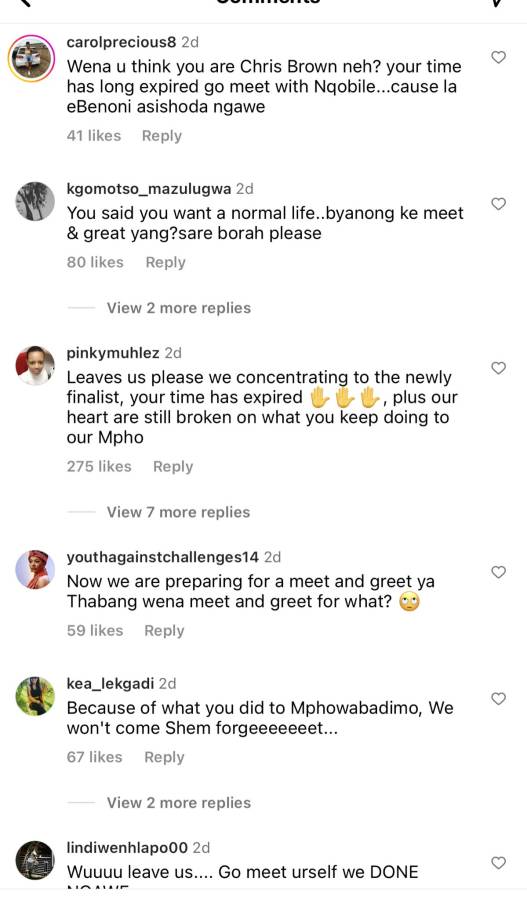 Mpho Wabadimo Fans Mock Themba Broly Over Planned Meet &Amp; Greet 5