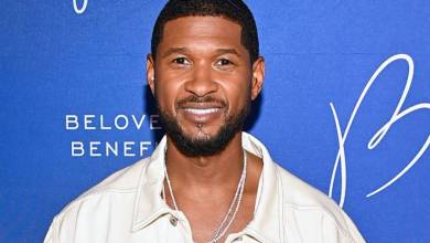 Fans Say Usher Looks Uncomfortable In Louis Vuitton X Pharell Skirt Set