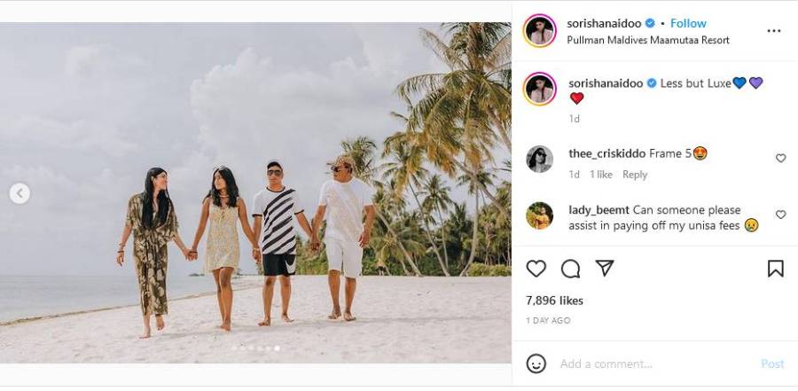 In Pictures: Star Sorisha Naidoo &Amp; Husband Vivian Reddy’s Maldives Vacation 2