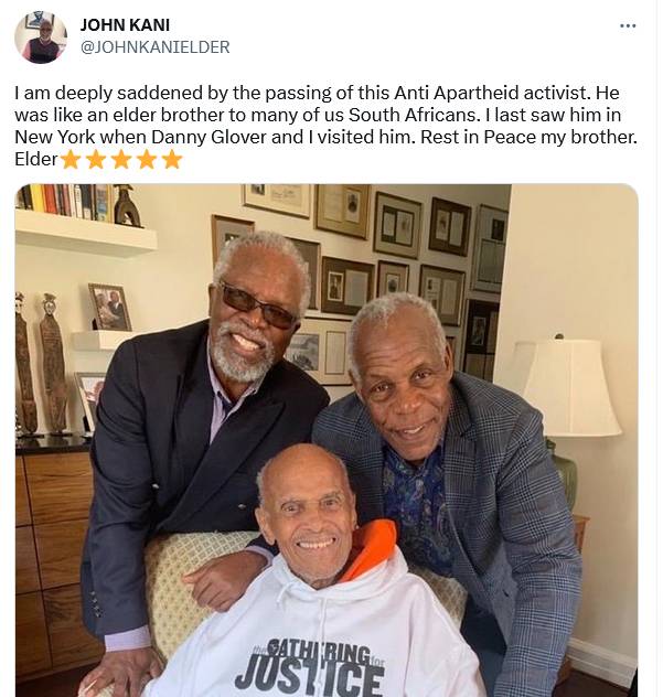 John Kani &Amp; Thandiswa Mazwai On Harry Belafonte'S Death 2