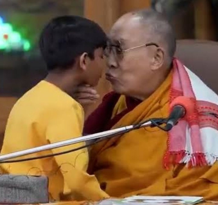 Mixed Reactions Trail Viral Clip Of The Dalai Lama Asking A Kid To Suck His Tongue